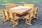 Square Picnic Table - Pine