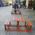 U Shape Picnic Table - Hardwood