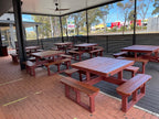 Square Picnic Table - Hardwood