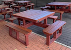 Square Picnic Table - Hardwood